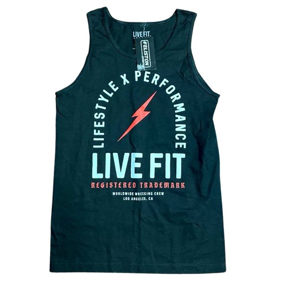 💎4 for $25💎 Men's LIVE FIT Tank Top NWT - Picture 2 of 3